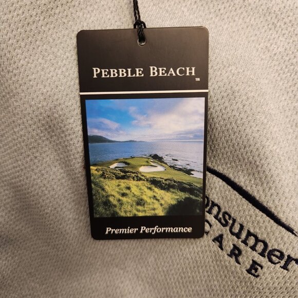 Pebble Beach Performance 1/4 Zip Pullover Embroidered Logos Mens XXL NEW - Picture 13 of 16